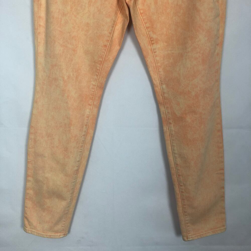 Universal Thread High Rise Skinny Tie-Dye Yellow Orange Jeans Size 6 - Picture 6 of 12